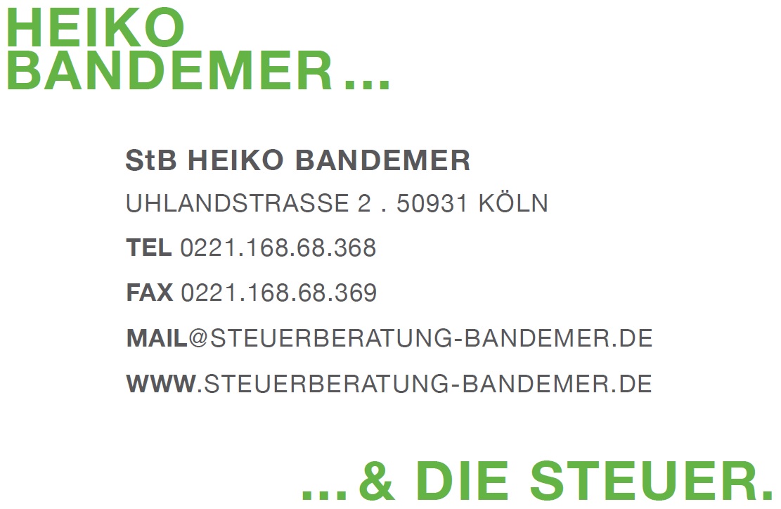 Kontakt mit StB Heiko Bandemer